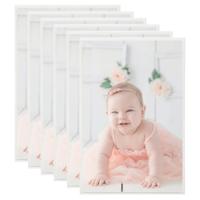 VidaXL Fotolijsten 5 st voor wand of tafel 59,4x84 cm mdf zilverkleur - thumbnail