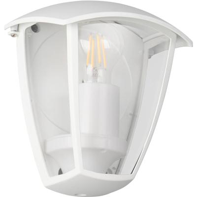 Moderne LED Wandlamp Buiten - Mat Wit Aluminium - E27 Fitting - IP44