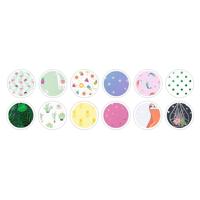 Designpapier met metallic effect FOLIA, 12 vellen meerkleurig - thumbnail