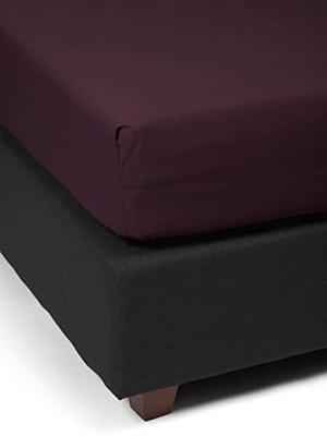 Essenza Essenza Minte hoeslaken 80x200 Burgundy