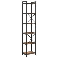 Boekenkast Gerookt eiken 40 x 30 x 188 cm Bewerkt hout - thumbnail