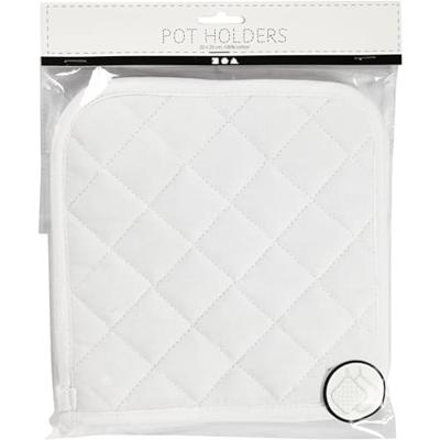 Creativ Company Pannenlappen wit 20x20cm, 1 paar