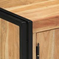 Schoenenkast met plank Bruin 56 x 35 x 70 cm Massief acaciahout - thumbnail