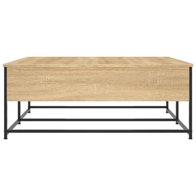 Salontafel 100x99x40 cm bewerkt hout sonoma eikenkleurig Salontafel 100x99x40 cm bewerkt hout sonoma eikenkleurig