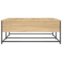 Salontafel 100x99x40 cm bewerkt hout sonoma eikenkleurig - thumbnail