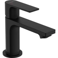 Hansgrohe Wastafelmengkraan Rebris E Eengreeps 80 CoolStart Met Trekwaste Mat Zwart - thumbnail