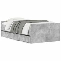 Bedframe met lades betongrijs 75x190 cm Small Single - thumbnail