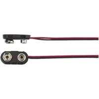TRU COMPONENTS 18-3786 Batterijclip Aantal cellen: 1 9V (blok) Drukknopaansluiting - thumbnail