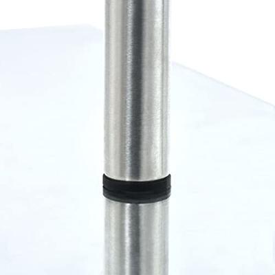 VidaXL Hoekkastje keuken 3-laags gehard glas