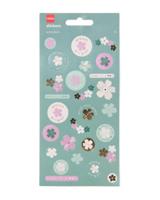 HEMA Stickervellen 10x22.1cm bloemen - 3 stuks (multi) - thumbnail