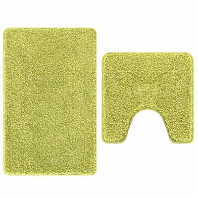 VidaXL Antislip badmat set 2 pcs groen pp VidaXL Antislip badmat set 2 pcs groen pp