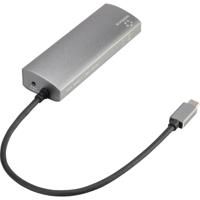 Renkforce Netwerkadapter/Hub 1 GBit/s USB-C 3.2 Gen 1, LAN (10/100/1000 MBit/s), USB-A 3.2 Gen 1 - thumbnail
