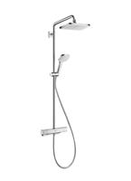 Hansgrohe Croma E Showerpipe 1jet met thermostaat, chroom - thumbnail