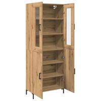 Hoge kast 2 pcs artisanaal eikenkleurig 69,5 x 34 x 180 cm - thumbnail