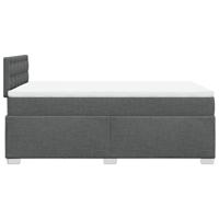 Boxspring met matras stof donkergrijs 160x200 cm - thumbnail