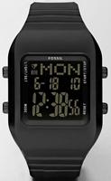 Fossil horlogeband JR1270 Rubber Zwart - thumbnail