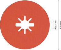 Bosch Accessories 2608621811 Fiberschijf Diameter 125 mm Korrelgrootte (num): 120 5 stuk(s) - thumbnail