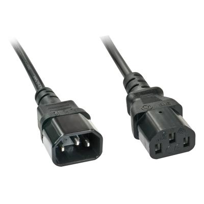 Lindy 30333 5m C13 coupler C14 coupler Zwart electriciteitssnoer Lindy 30333 5m C13 coupler C14 coupler Zwart electriciteitssnoer