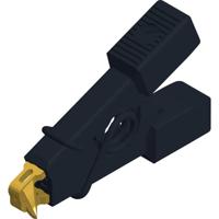 SKS Hirschmann MICRO-SMD CLIP 1 Krokodillenklem Steekaansluiting 0.64 mm Ohne Messkategorie Zwart - thumbnail