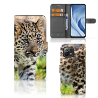 Xiaomi 11 Lite 5G NE | Mi 11 Lite | Telefoonhoesje | Met pasjeshouder | Baby Luipaard - thumbnail