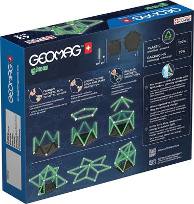 Geomag Glow Constructieset Constructor Aantal onderdelen: 42 Leeftijdsklasse: Vanaf 3 jaar Geomag Glow Constructieset Constructor Aantal onderdelen: 42 Leeftijdsklasse: Vanaf 3 jaar