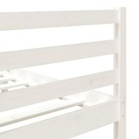 Bedframe massief hout wit 120x190 cm - thumbnail