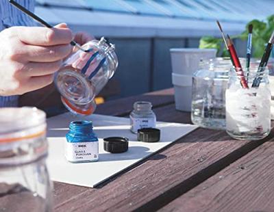 Creativ Company Glas- en porseleinverf kalk kleur, 6st.