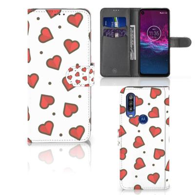 Motorola One Action | Telefoon Hoesje | Hearts