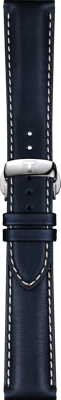 Horlogeband Tissot T600045689 / T9274074604101A Leder Blauw 20mm Horlogeband Tissot T600045689 / T9274074604101A Leder Blauw 20mm