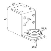 Fischer 24674 ZKH Ventilatiebeugel 60 mm 50 stuk(s) - thumbnail