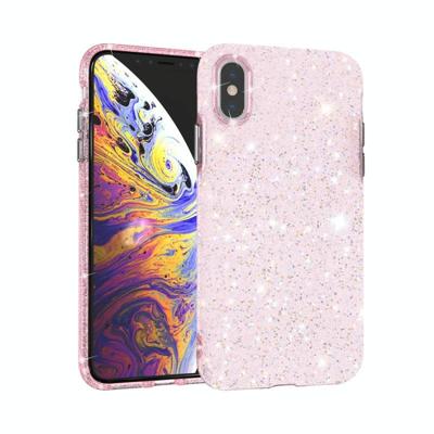 Voor iPhone XS Max Shiny Diamond Beschermhoes (Roze) Voor iPhone XS Max Shiny Diamond Beschermhoes (Roze)