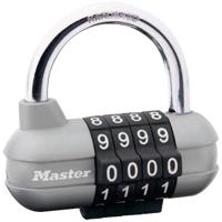 Master Lock P22164 Hangslot 64 mm Gelijksluitend Zilver, Zwart Cijferslot - thumbnail