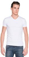 Garage Bodyfit T-shirt V-neck Basic T-shirts White - thumbnail