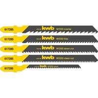 kwb 617285 Decoupeerzaagblad-set voor hout 5 stuk(s) - thumbnail