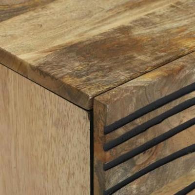 Nachtkastje met lade Bruin 40 x 33 x 46 cm massief mangohout