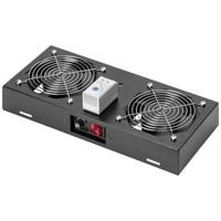 Digitus DN-19 FAN-2-WM-T-SW 19 inch 2 x Ventilator voor patchkast Zwart - thumbnail