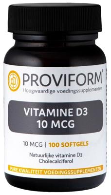 Proviform Vitamine D3 10mcg 100 softgels