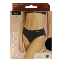 Boody Menstruatieondergoed bikinislip zwart norm/hevig M 1 Stuks - thumbnail
