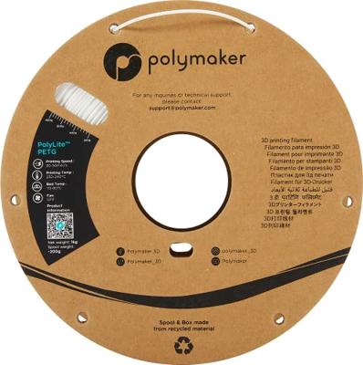 Polymaker PB01002 6938936710042 Filament PETG Hittebestendig, Hoge treksterkte 1.75 mm 1000 g Wit PolyLite™ 1 stuk(s) Polymaker PB01002 6938936710042 Filament PETG Hittebestendig, Hoge treksterkte 1.75 mm 1000 g Wit PolyLite™ 1 stuk(s)