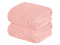 LIVARNO home 2 Handdoeken 100 x 50 cm (Lichtroze) - thumbnail