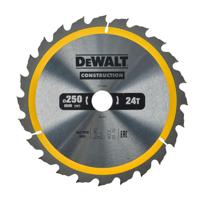 DeWALT Cirkelzaagblad voor Hout | Construction | Ø 250mm Asgat 30mm 24T - DT1956-QZ - thumbnail