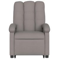 Sta-op-stoel elektrisch verstelbaar stof taupe - thumbnail