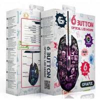 Muis met Kabel en Optische Sensor GEMBIRD MUS-6B-GRAFIX-01 3600 DPI - thumbnail