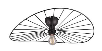 Plafondlamp Chapeau zwart mat Excl. 1x E27 7W