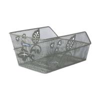 Basil cento flower- fietsmand - achterop - olive green - thumbnail