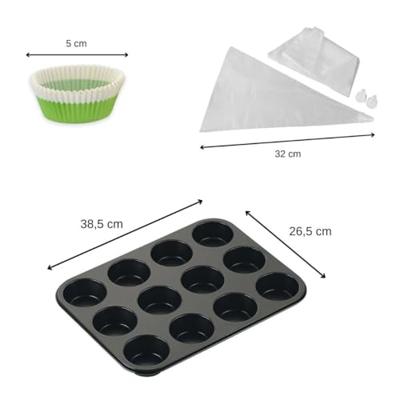 3-delige speciale muffinset - NIROSTA