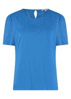 Tramontana C22-11-404 Top Jersey Lace S/s T-shirt Korte Mouw 005800-aqua - thumbnail