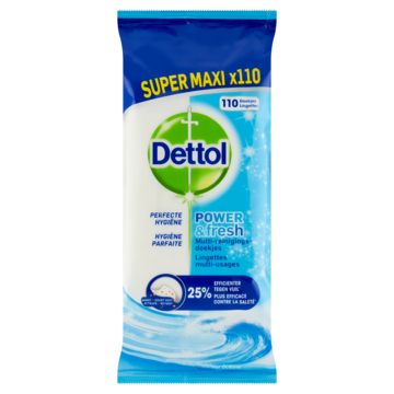Dettol Power & Fresh Multi-Reinigingsdoekjes Oceaanfris Maxi
