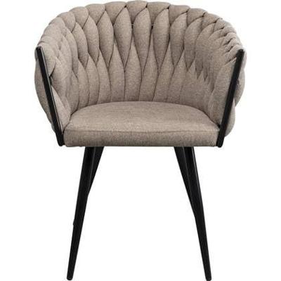 Kare Design Dean Stoel met armleuningen beige