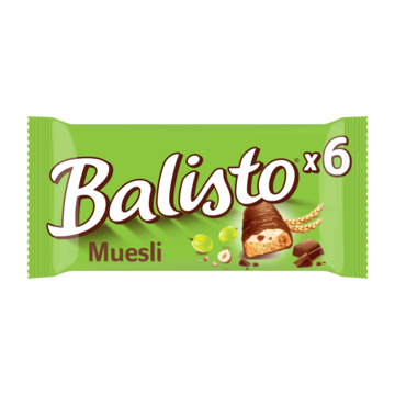 Balisto Muesli chocolade biscuit reep 6pack bij Jumbo